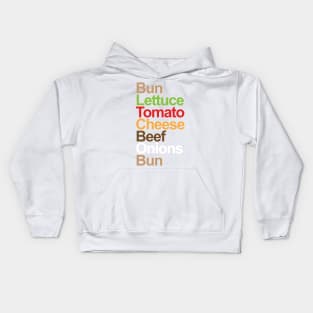 Burger Breakdown Kids Hoodie